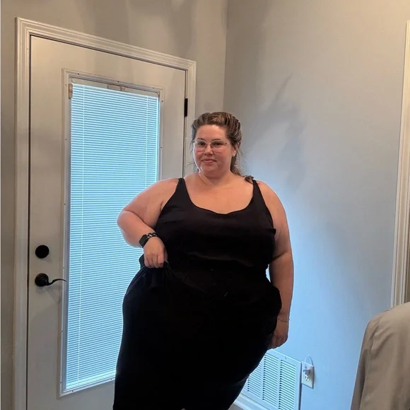 Black Athletic Dress with built in shorts - Picture 2 of 4